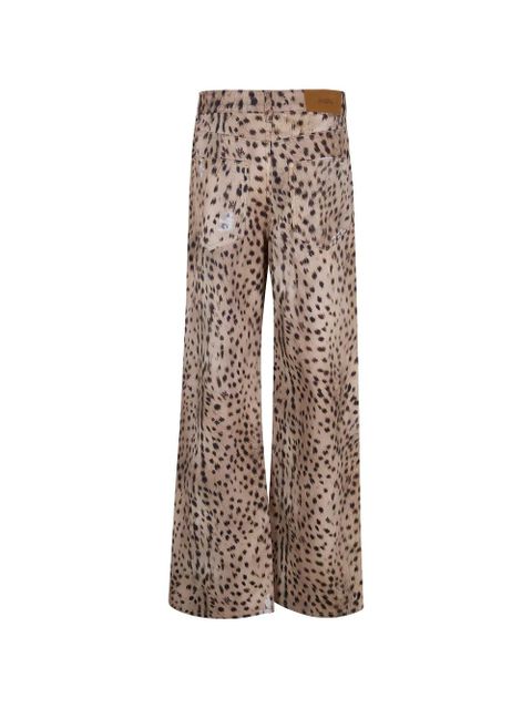 AMIRI animal-print wide-leg jeans - Neutrals - zdjęcie produktu nr 2