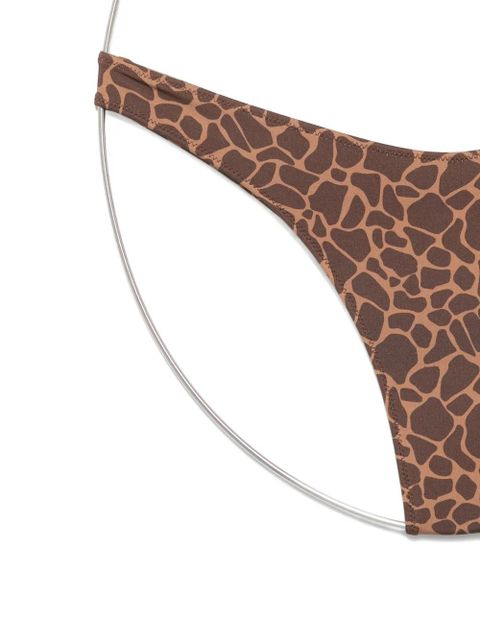 MC2 Saint Barth Hesni animal-print bikini - Brown