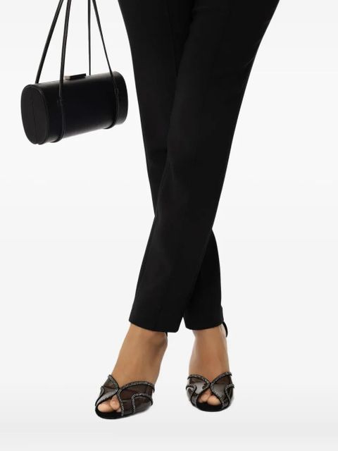 Gianvito Rossi 95mm Isabel crystal-embellishment sandals - Black - zdjęcie produktu nr 2