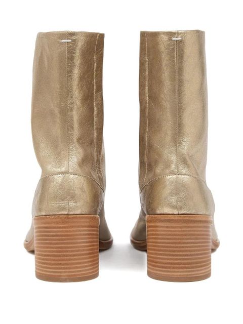 Maison Margiela 60mm Tabi block-heel ankle boots - Gold