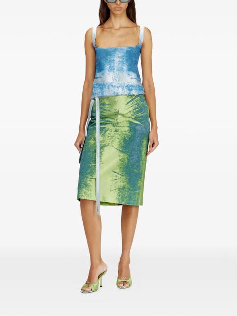 Diesel De-Sanat-Fsi midi dress - Green - zdjęcie produktu nr 2