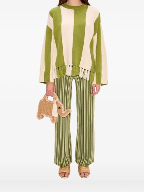 Simon Miller Faye striped tassel sweater - Brown - zdjęcie produktu nr 1