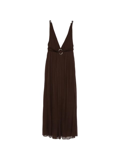Tory Burch V-neck maxi dress - Brown - zdjęcie produktu nr 1