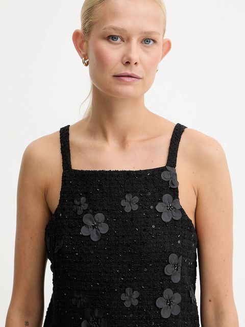 Twinset sukienka kolor czarny mini rozkloszowana 252TP2142