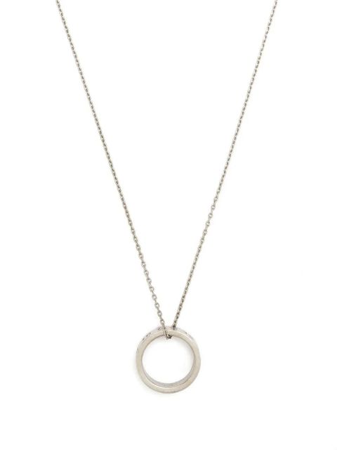 Maison Margiela Numerical ring pendant necklace - Silver - zdjęcie produktu nr 1
