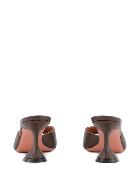 Amina Muaddi Lupita open-toe sculptural-heel sandals - Brown - zdjęcie produktu nr 2
