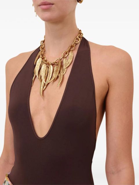 ZIMMERMANN Luna halter-neck bodysuit - Brown