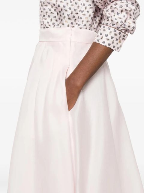 Max Mara silk A-Line skirt - Pink