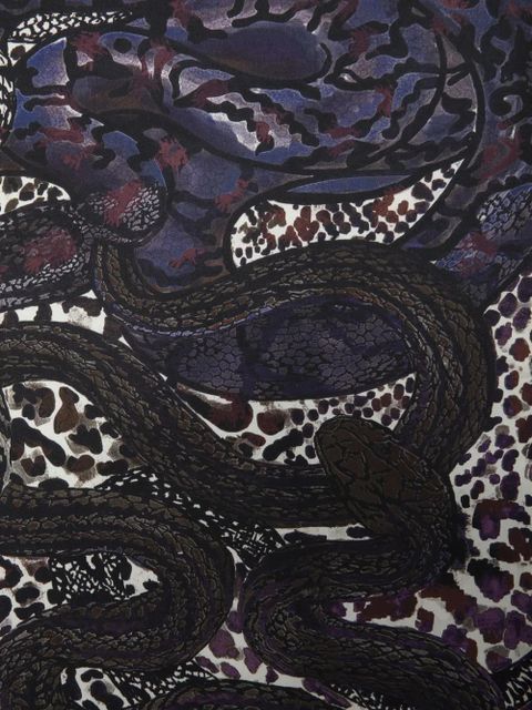 Zadig&Voltaire Debbie 85 Snakes scarf - Red