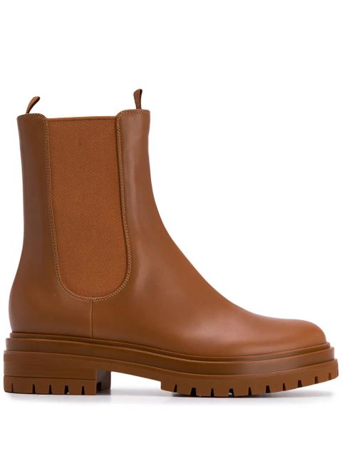 Gianvito Rossi Chester leather Chelsea boots - Brown - zdjęcie produktu nr 1