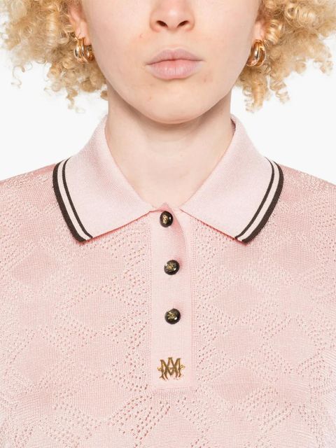 AMIRI MA Quad polo top - Pink