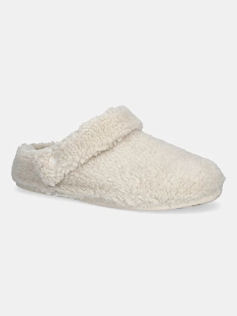 Crocs kapcie Classic Cozzy Slipper kolor beżowy 209386 - zdjęcie produktu nr 1