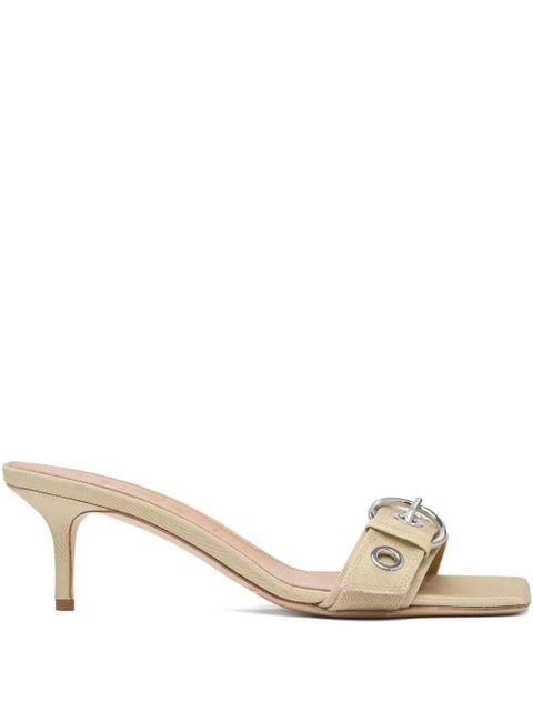 Aeyde 55mm Ilvy buckle-detail square-toe sandals - Neutrals - zdjęcie produktu nr 1