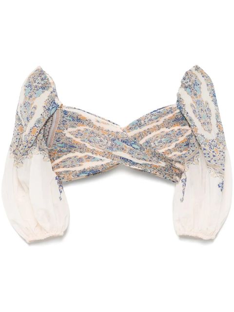 ZIMMERMANN pleated top - Neutrals - zdjęcie produktu nr 1