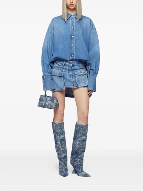 The Attico Diana denim shirt - Blue - zdjęcie produktu nr 2