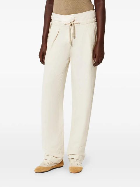 ISABEL MARANT Sharon drawstring trousers - Neutrals