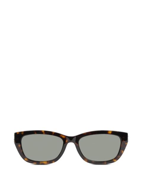 Saint Laurent Eyewear logo cat-eye sunglasses - Brown - zdjęcie produktu nr 1