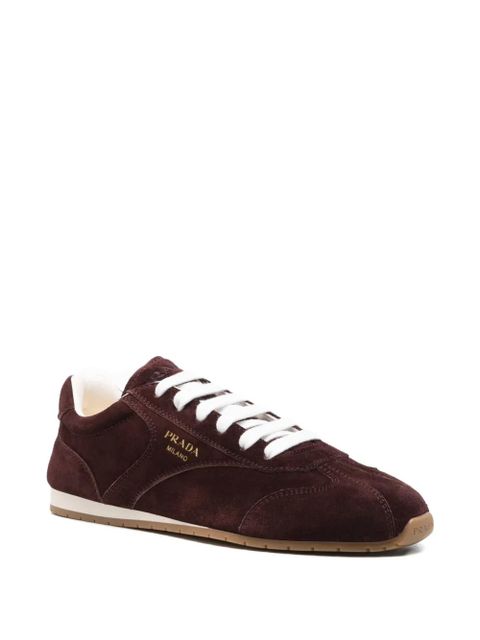 Prada suede lace-up sneakers - Red - zdjęcie produktu nr 2