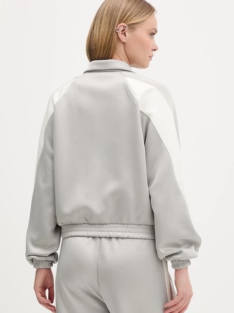 adidas bluza Stadium damska kolor szary z aplikacją KA6251