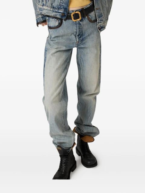 Miu Miu patch-pocket jeans - Blue