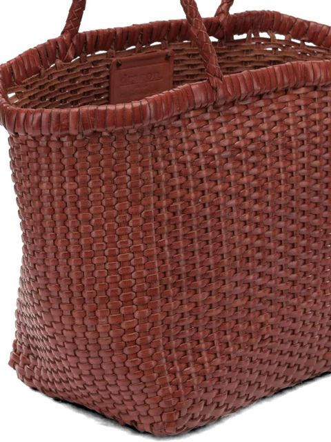 DRAGON DIFFUSION small B Weave leather shoulder bag - Brown