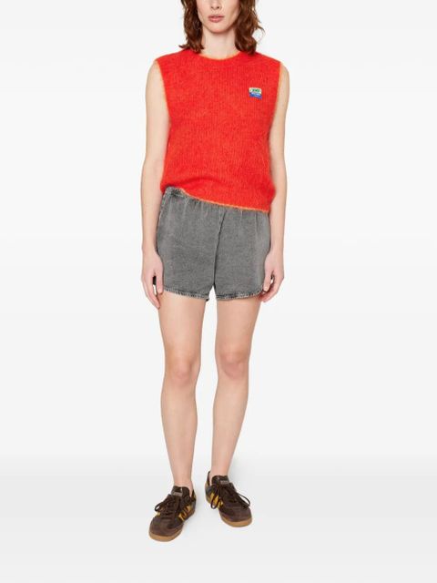 American Vintage Jazy elasticated patch-pocket shorts - Grey - zdjęcie produktu nr 2