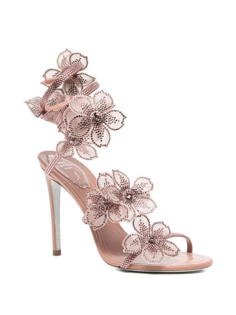 René Caovilla 110mm floral-embellished sandals - Neutrals - zdjęcie produktu nr 2