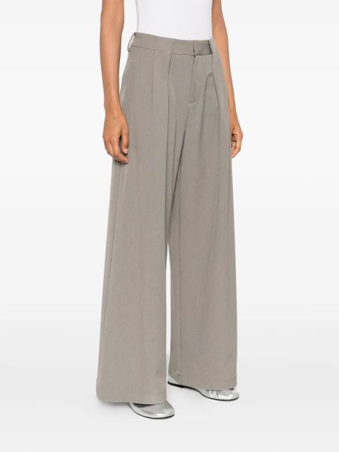 Eleh pleated welt-pocket trousers - Grey
