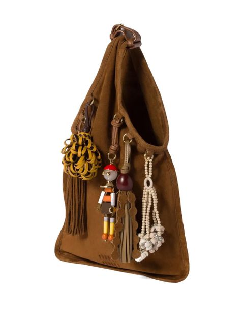 Miu Miu Trick suede tote bag - Brown