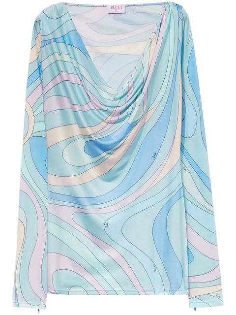 PUCCI long sleeve blouse - Blue - zdjęcie produktu nr 1