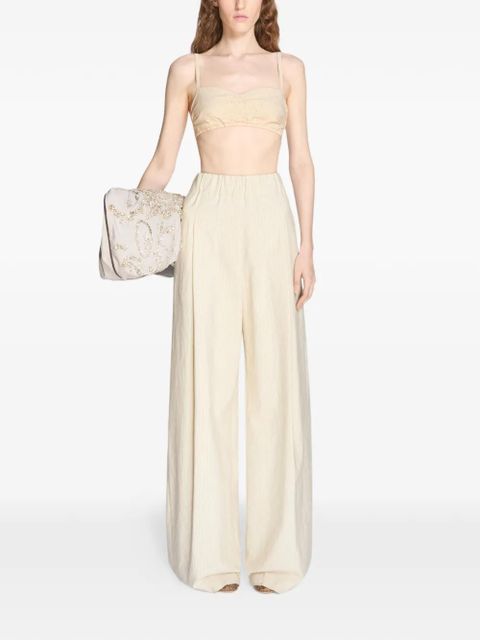 DRIES VAN NOTEN pleated wide pants - Neutrals - zdjęcie produktu nr 2