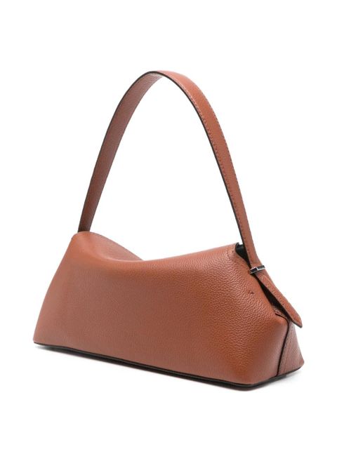 TOTEME medium grained-leather T-lock shoulder bag - Brown - zdjęcie produktu nr 2