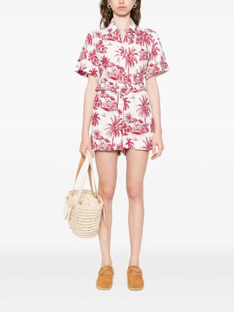 MC2 Saint Barth printed playsuit - Red