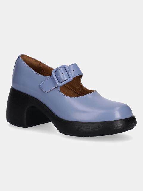 Camper czółenka skórzane Thelma II kolor niebieski na słupku K201801-002 - zdjęcie produktu nr 1