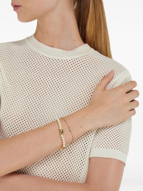 Ferragamo pearl gancini double strand bracelet - Gold - zdjęcie produktu nr 2