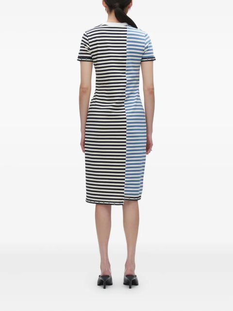 3.1 Phillip Lim striped panelled midi dress - Black
