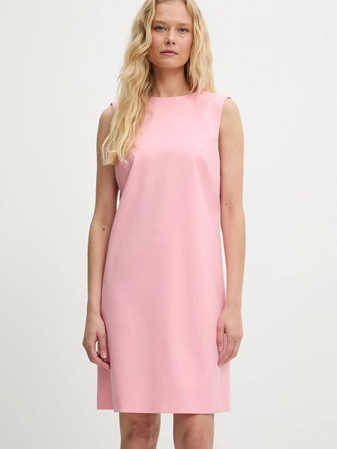 HUGO sukienka kolor różowy mini prosta 50553125 - zdjęcie produktu nr 1