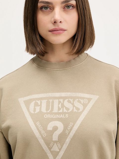 Guess Originals bluza bawełniana damska kolor beżowy z nadrukiem M5GQ35 K68I4 - zdjęcie produktu nr 2