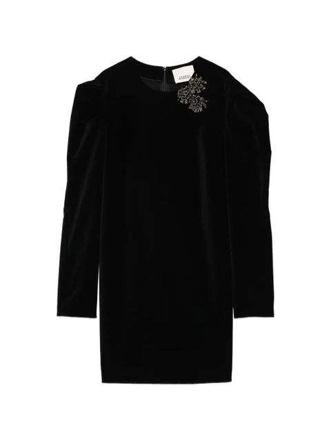ISABEL MARANT Danee embellished puff-sleeve mini dress - Black - zdjęcie produktu nr 1