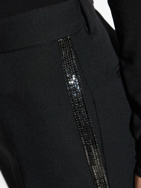 Versace embellished-trim tailored trousers - Black