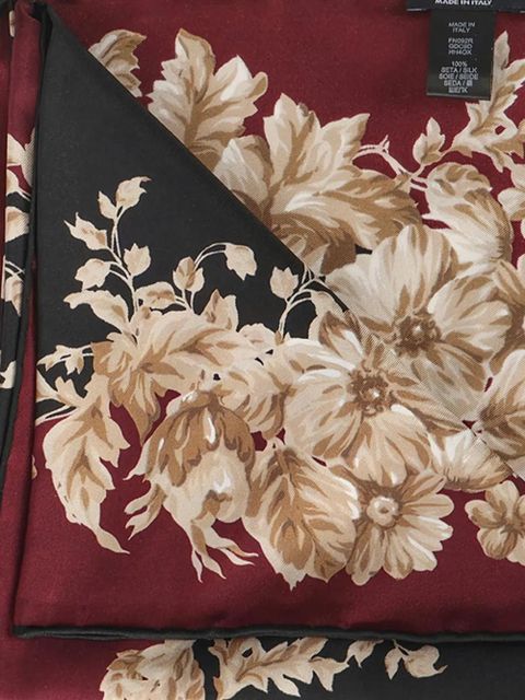 Dolce & Gabbana floral-print silk scarf - Black - zdjęcie produktu nr 2
