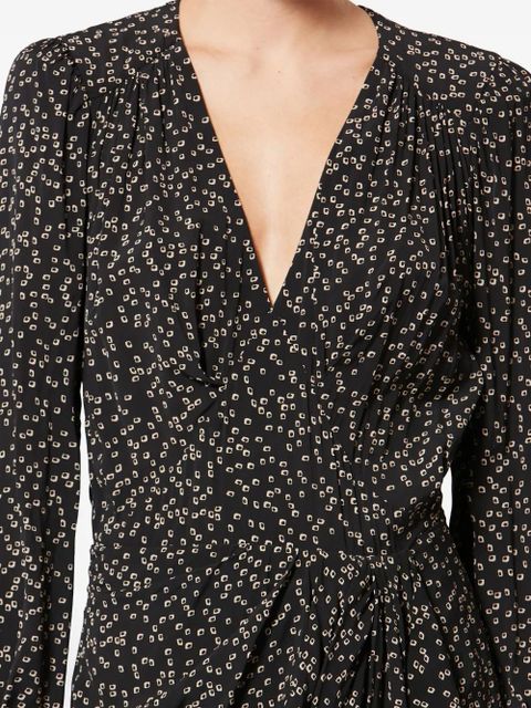 MARANT ÉTOILE Daylia printed midi dress - Black