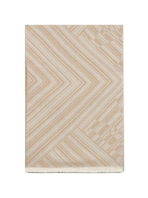 Max Mara fringed-hem striped scarf - Neutrals - zdjęcie produktu nr 1