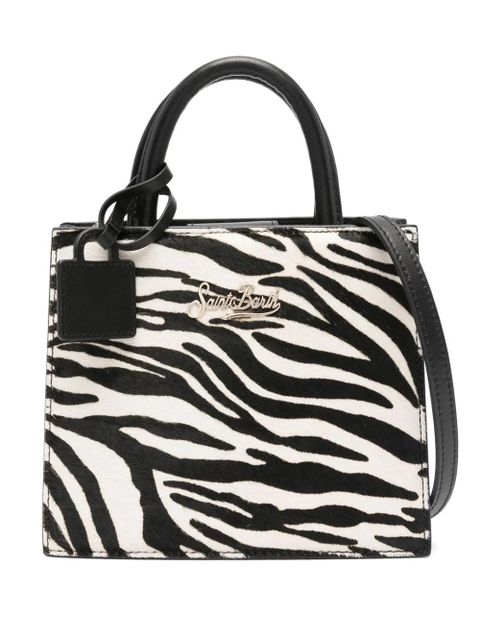 MC2 Saint Barth zebra-print mini bag - Black - zdjęcie produktu nr 1