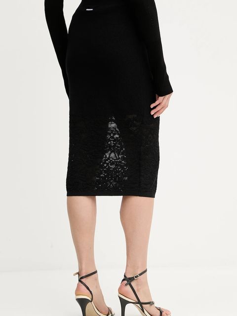 Patrizia Pepe spódnica kolor czarny midi ołówkowa 8G0482 K284 - zdjęcie produktu nr 2