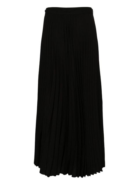 SANDRO pleated wrap midi skirt - Black - zdjęcie produktu nr 2