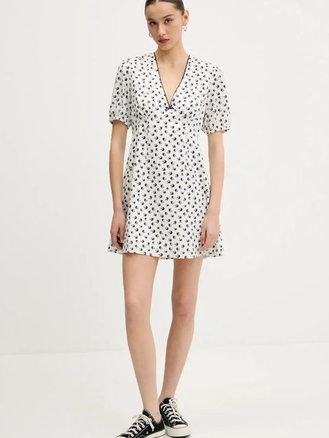 Tommy Jeans sukienka kolor granatowy mini rozkloszowana DW0DW20337 - zdjęcie produktu nr 2