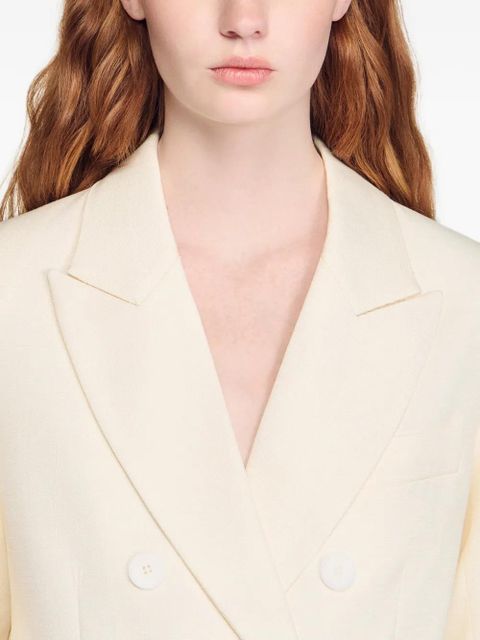 SANDRO double-breasted blazer - Neutrals