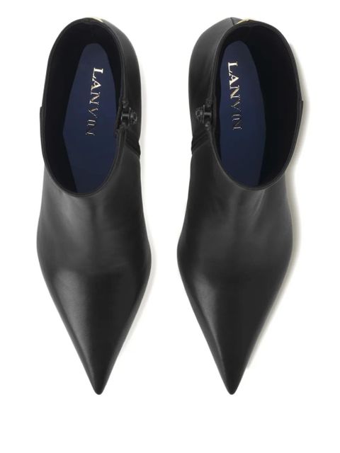 Lanvin pointed-toe sculpted-heel ankle boots - Black
