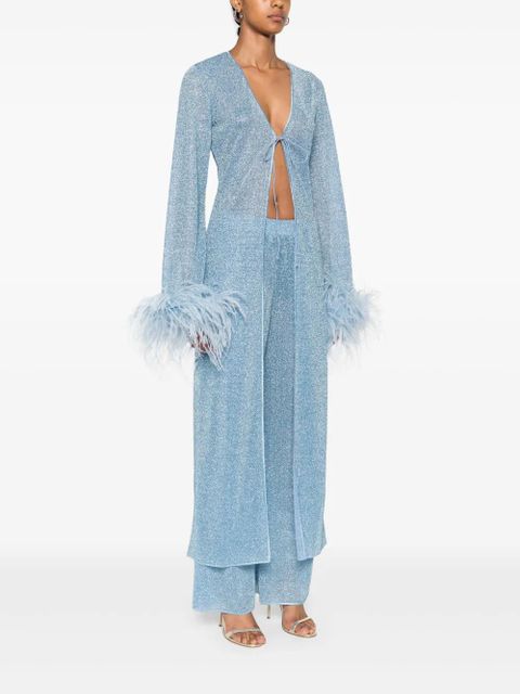 Oséree Lumière Plumage coat - Blue